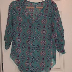 Aztec print shirt